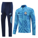 Manchester City Long Zipper Blue Set