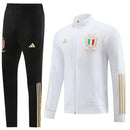 Italy Set with Long Zipper White and Gold