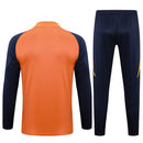 Manchester United Short Zip Training Set Orange and Blue