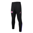 Paris Saint Germain Short Zip Training Set Black and Purple 2024/25